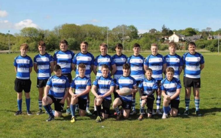 Tom playing for Fishguard Youth (back row - 4th left)